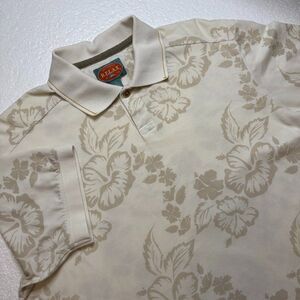 Tommy Bahama RELAX Medium Floral Polo Shirt Mens Short Sleeve Casual Cottonblend